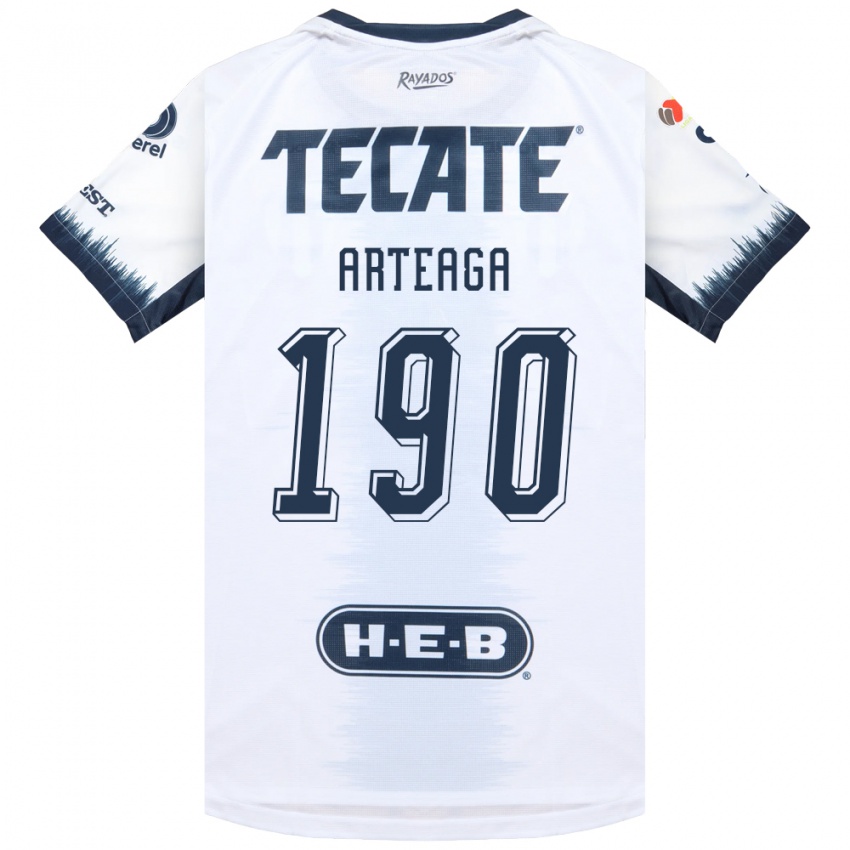 נשים Diego Arteaga #190 לבן כחול דיו אדום הרחק ג'רזי 2026/27 חולצה קצרה