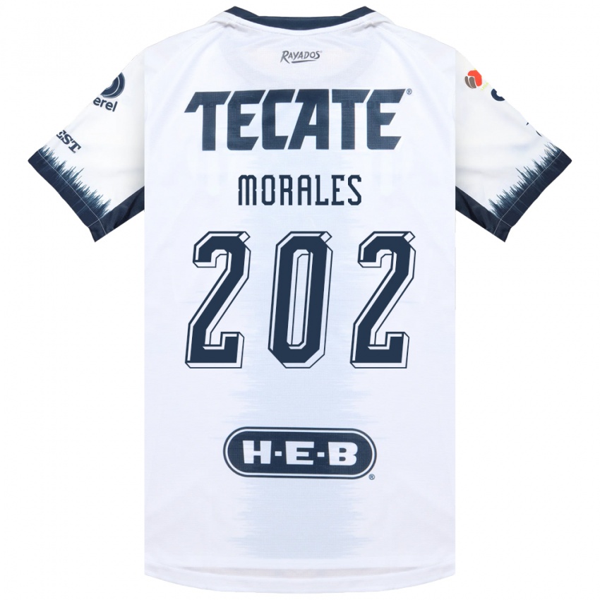 נשים Alejandro Morales #202 לבן כחול דיו אדום הרחק ג'רזי 2026/27 חולצה קצרה