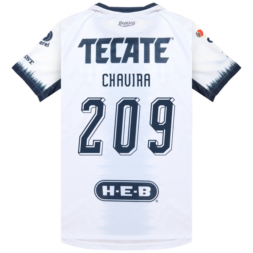 נשים Diego Chavira #209 לבן כחול דיו אדום הרחק ג'רזי 2026/27 חולצה קצרה
