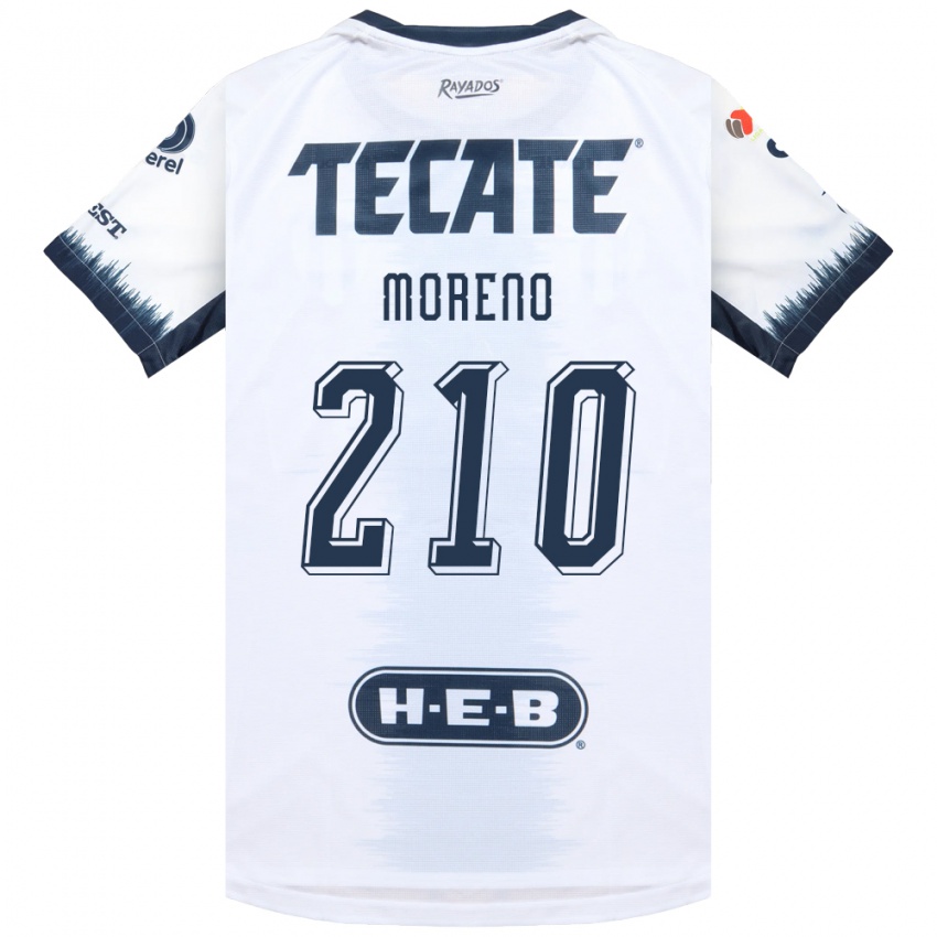 נשים Gael Moreno #210 לבן כחול דיו אדום הרחק ג'רזי 2026/27 חולצה קצרה