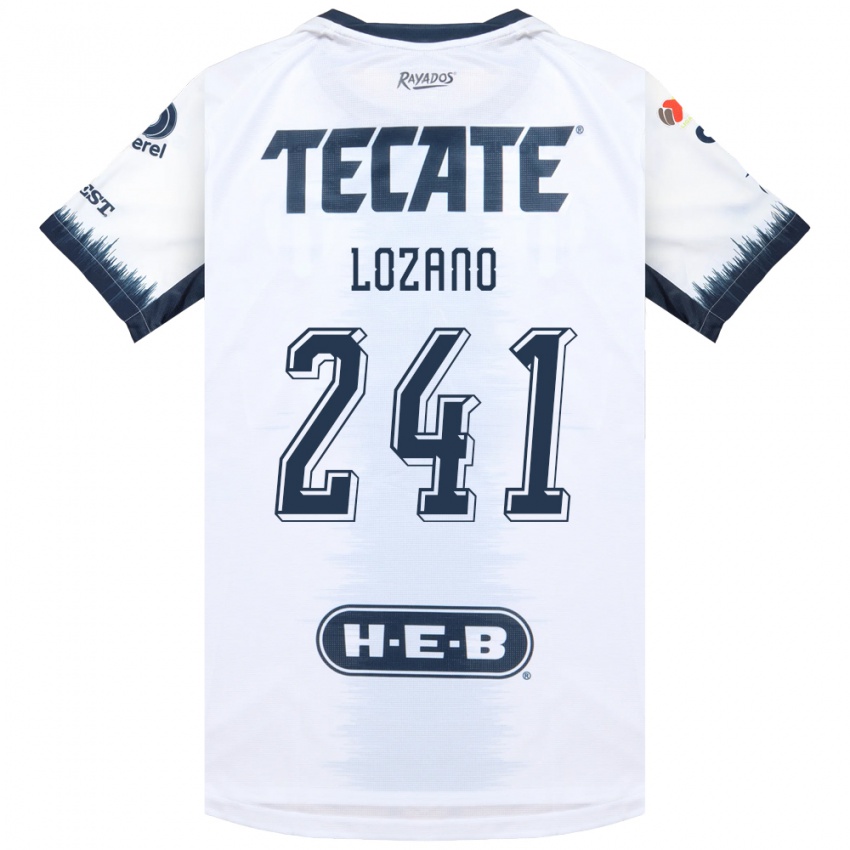 נשים Ronald Lozano #241 לבן כחול דיו אדום הרחק ג'רזי 2026/27 חולצה קצרה