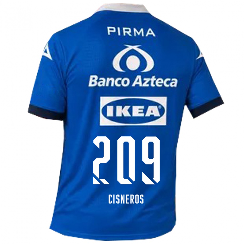 נשים Elisvan Cisneros #209 כחול לבן הרחק ג'רזי 2026/27 חולצה קצרה