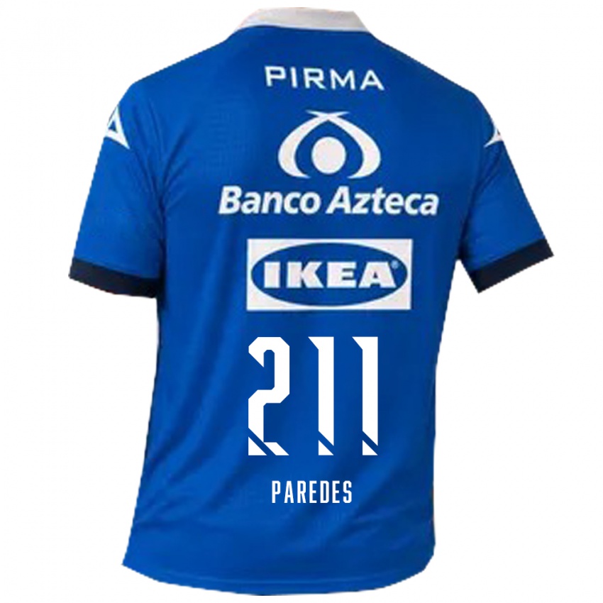 נשים Iker Paredes #211 כחול לבן הרחק ג'רזי 2026/27 חולצה קצרה