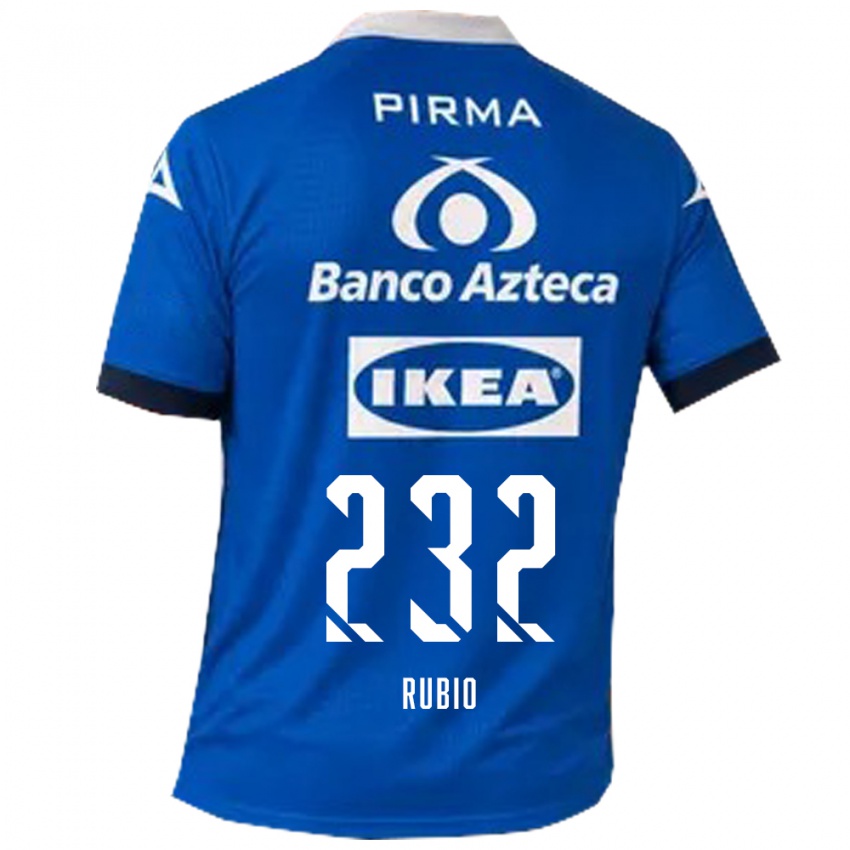 נשים Gregorio Rubio #232 כחול לבן הרחק ג'רזי 2026/27 חולצה קצרה