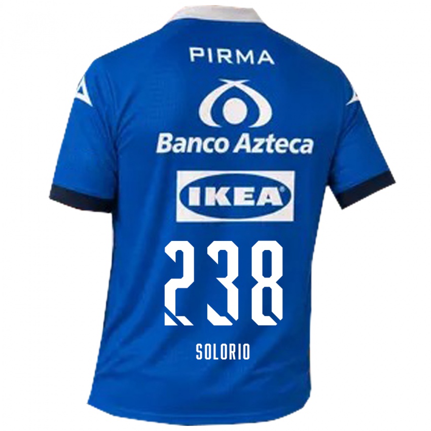 נשים Héctor Solorio #238 כחול לבן הרחק ג'רזי 2026/27 חולצה קצרה