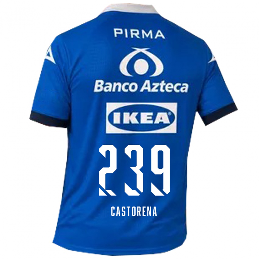 נשים Ernesto Castorena #239 כחול לבן הרחק ג'רזי 2026/27 חולצה קצרה