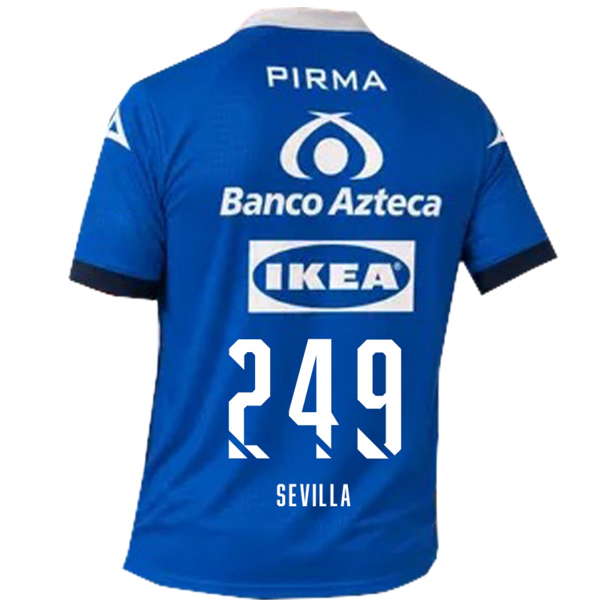 נשים Ángel Sevilla #249 כחול לבן הרחק ג'רזי 2026/27 חולצה קצרה