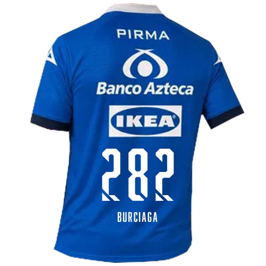 נשים Emiliano Burciaga #282 כחול לבן הרחק ג'רזי 2026/27 חולצה קצרה