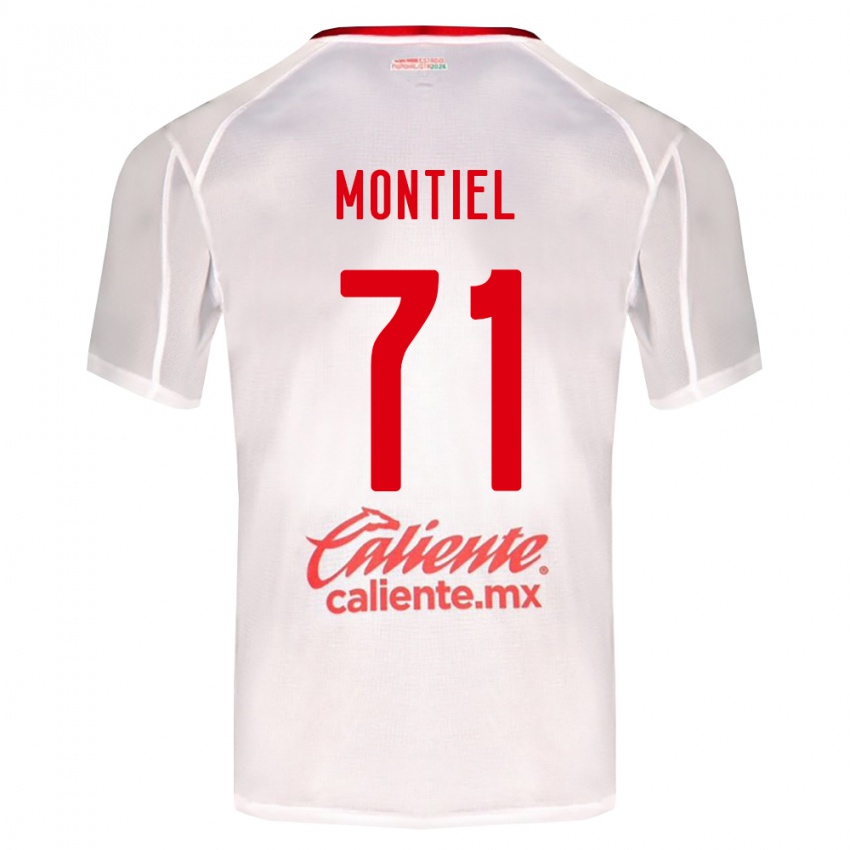 נשים Erick Montiel #71 לבן ירוק אדום הרחק ג'רזי 2026/27 חולצה קצרה