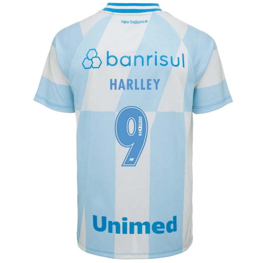 נשים Harlley #9 כחול בהיר לבן הרחק ג'רזי 2026/27 חולצה קצרה