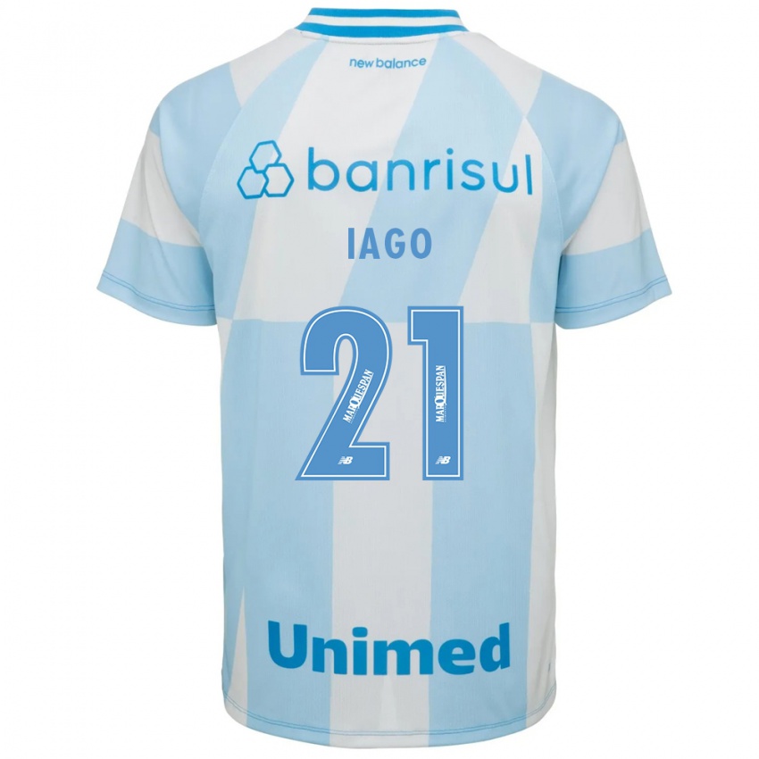 נשים Iago #21 כחול בהיר לבן הרחק ג'רזי 2026/27 חולצה קצרה