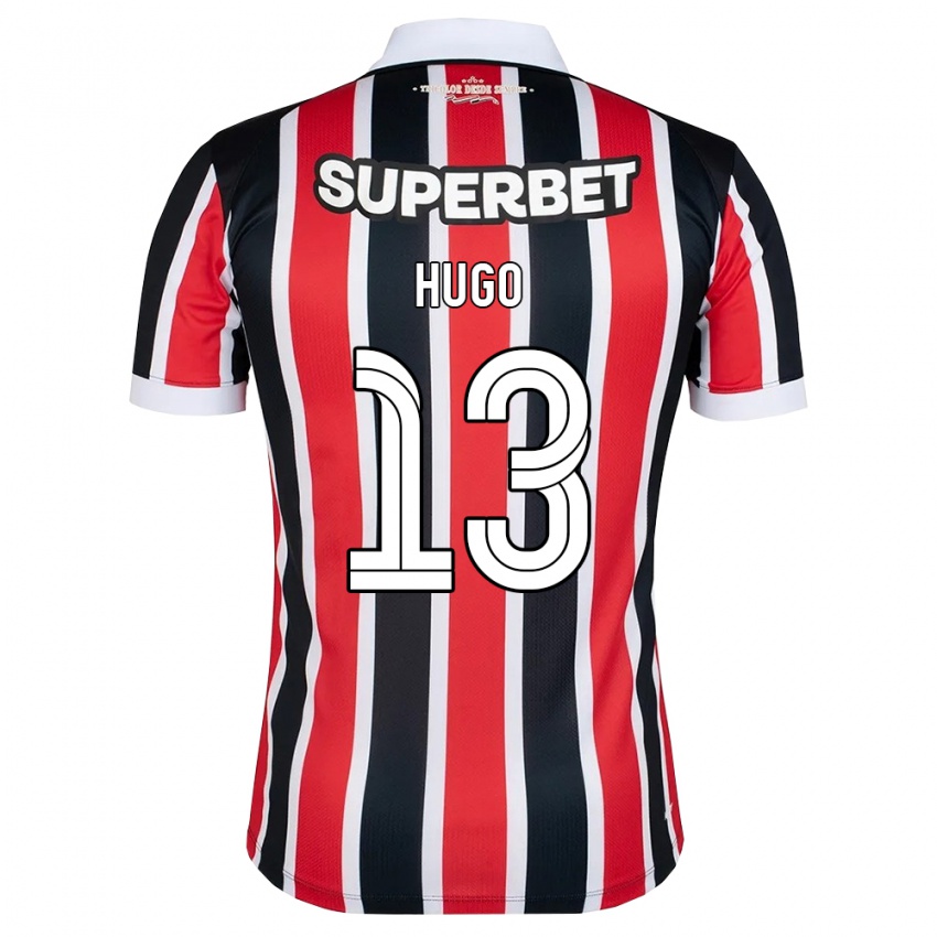 נשים Hugo #13 אדום לבן שחור הרחק ג'רזי 2026/27 חולצה קצרה