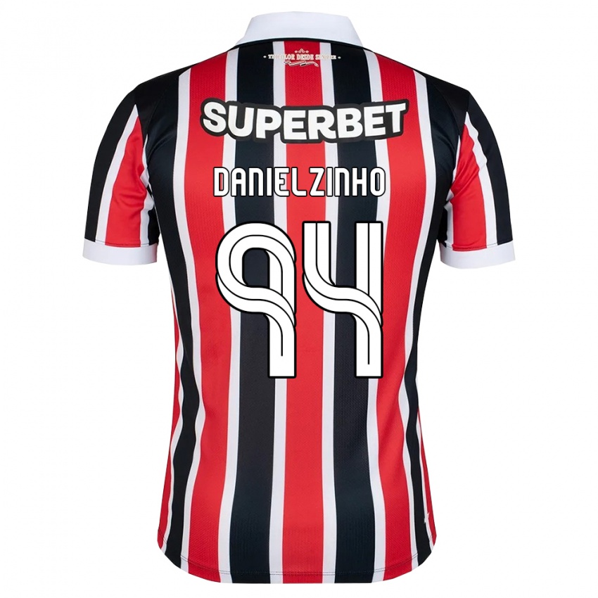 נשים Danielzinho #94 אדום לבן שחור הרחק ג'רזי 2026/27 חולצה קצרה