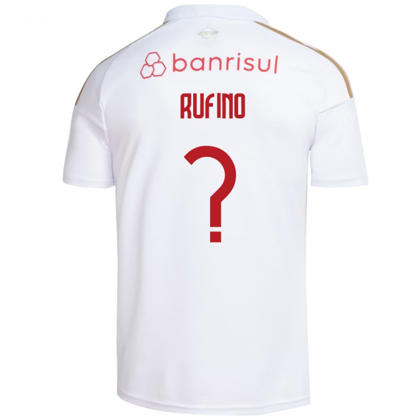 נשים Gustavo Rufino #0 אדום לבן הרחק ג'רזי 2026/27 חולצה קצרה