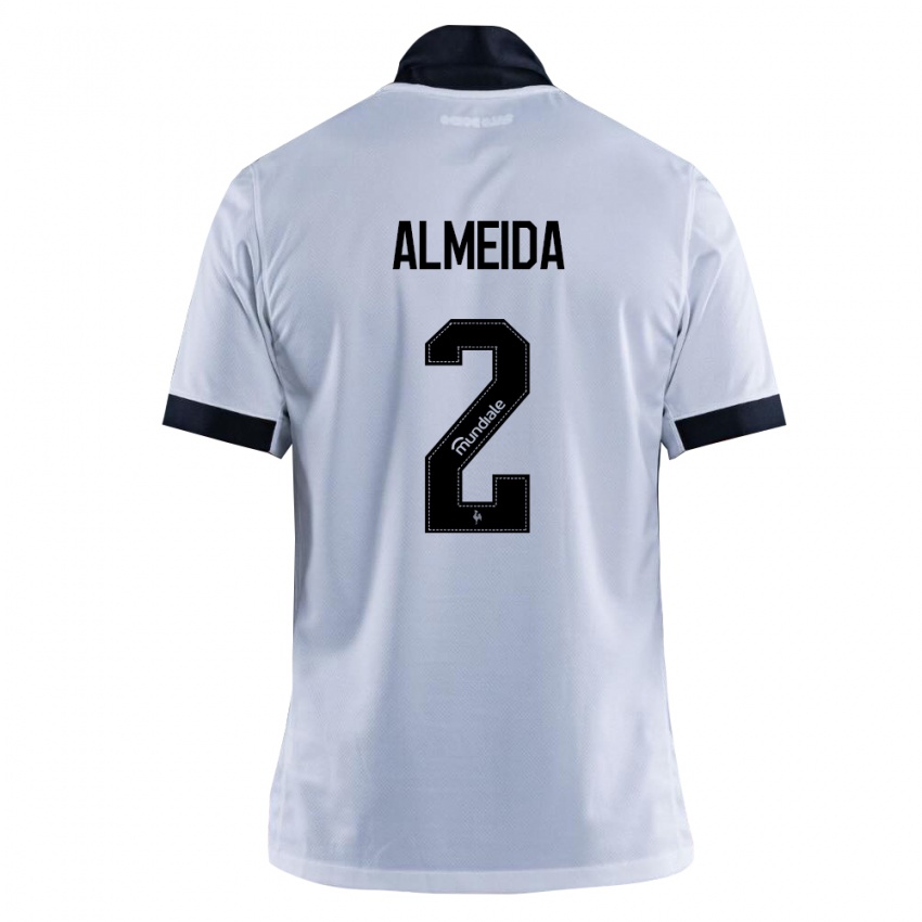 נשים Samuel Almeida #2 שחור לבן הרחק ג'רזי 2026/27 חולצה קצרה