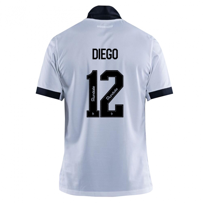 נשים Diego #12 שחור לבן הרחק ג'רזי 2026/27 חולצה קצרה