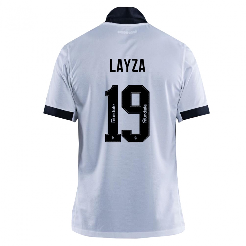 נשים Layza #19 שחור לבן הרחק ג'רזי 2026/27 חולצה קצרה