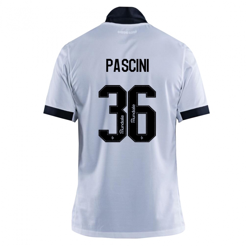נשים Kauã Pascini #36 שחור לבן הרחק ג'רזי 2026/27 חולצה קצרה