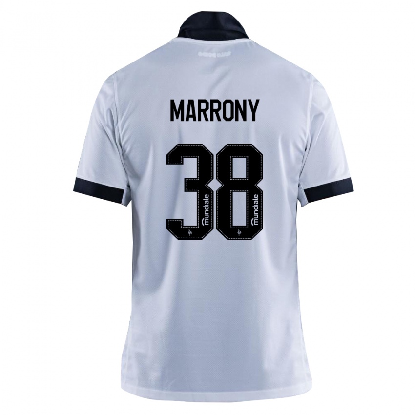 נשים Marrony #38 שחור לבן הרחק ג'רזי 2026/27 חולצה קצרה