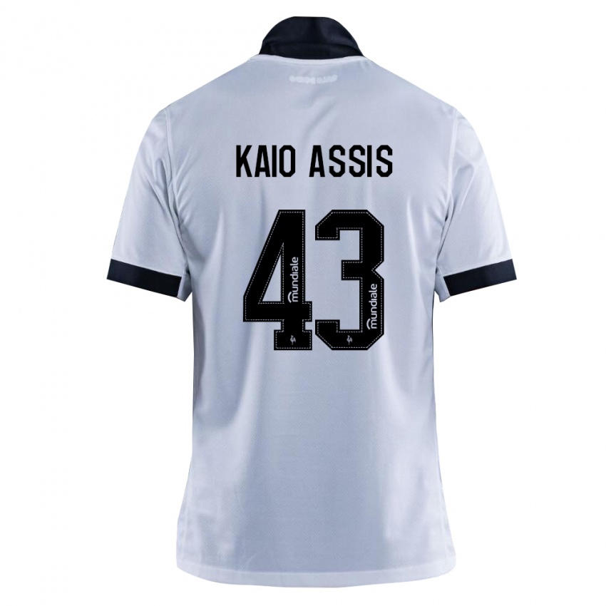נשים Kaio Assis #43 שחור לבן הרחק ג'רזי 2026/27 חולצה קצרה