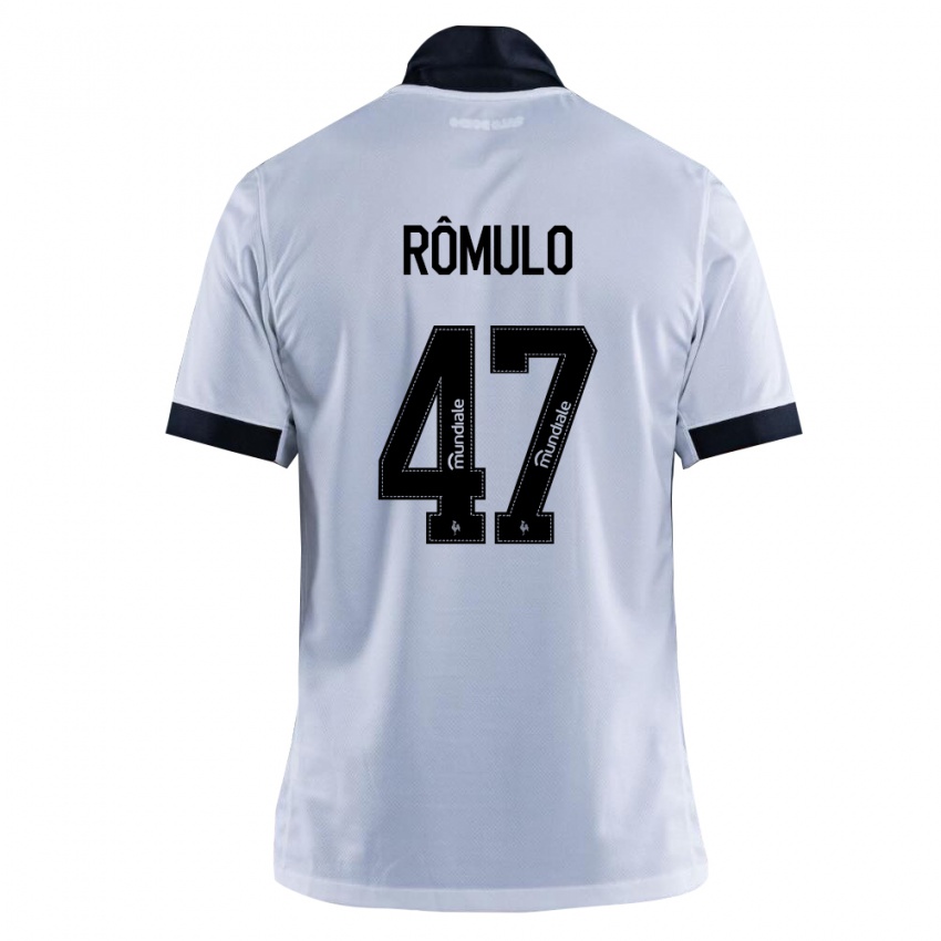 נשים Romulo #47 שחור לבן הרחק ג'רזי 2026/27 חולצה קצרה