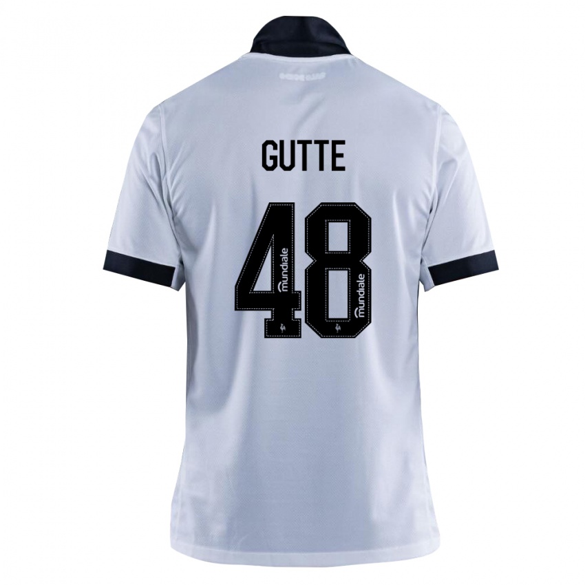 נשים Gutte #48 שחור לבן הרחק ג'רזי 2026/27 חולצה קצרה