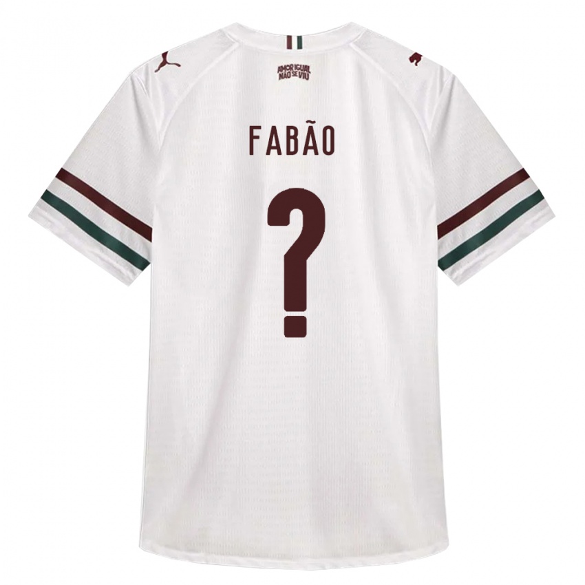 נשים Fabão #0 לבן ירוק בורדו הרחק ג'רזי 2026/27 חולצה קצרה