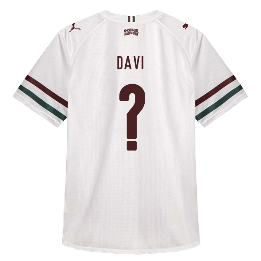 נשים Davi #0 לבן ירוק בורדו הרחק ג'רזי 2026/27 חולצה קצרה