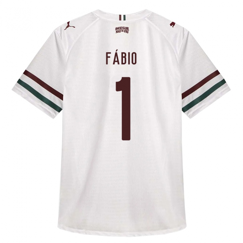 נשים Fábio #1 לבן ירוק בורדו הרחק ג'רזי 2026/27 חולצה קצרה
