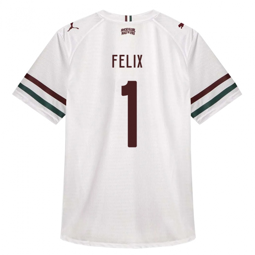 נשים Gustavo Felix #1 לבן ירוק בורדו הרחק ג'רזי 2026/27 חולצה קצרה