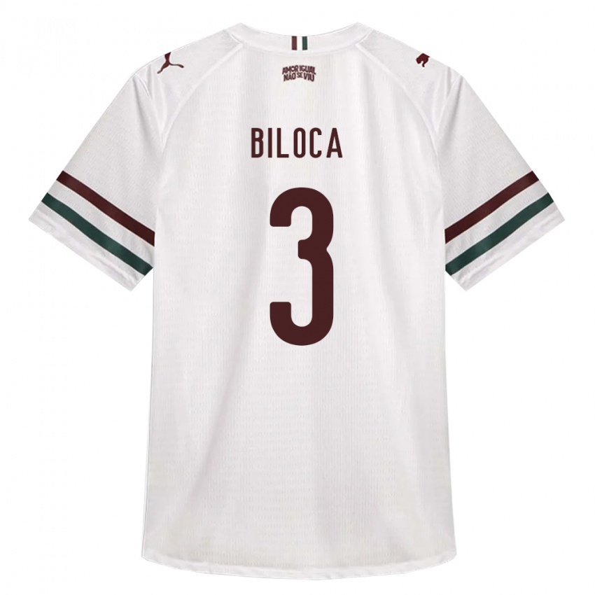 נשים Gabriel Biloca #3 לבן ירוק בורדו הרחק ג'רזי 2026/27 חולצה קצרה