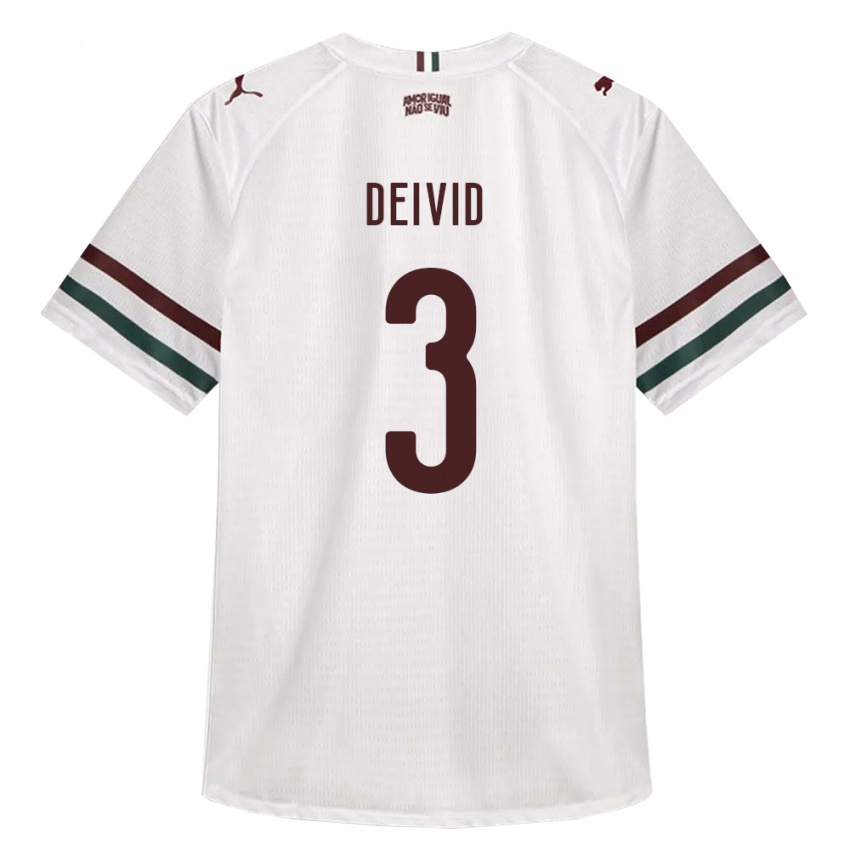 נשים Deivid #3 לבן ירוק בורדו הרחק ג'רזי 2026/27 חולצה קצרה
