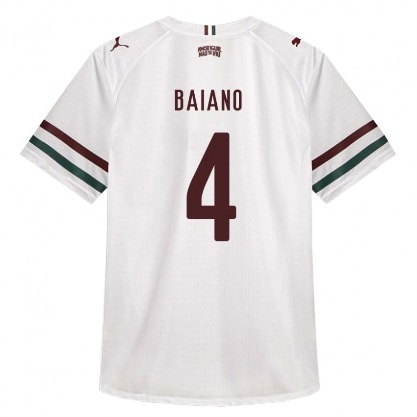 נשים Caíque Baiano #4 לבן ירוק בורדו הרחק ג'רזי 2026/27 חולצה קצרה