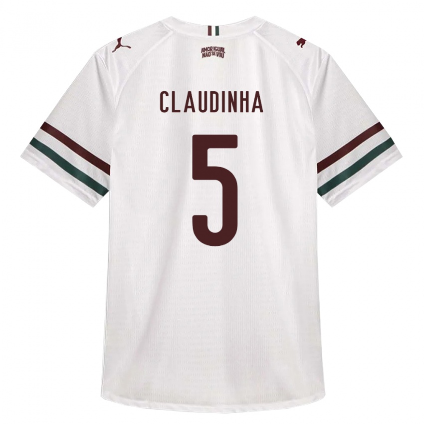 נשים Claudinha #5 לבן ירוק בורדו הרחק ג'רזי 2026/27 חולצה קצרה