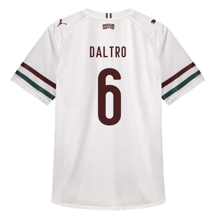 נשים Erick Daltro #6 לבן ירוק בורדו הרחק ג'רזי 2026/27 חולצה קצרה