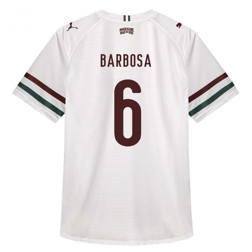נשים Diogo Barbosa Mendanha #6 לבן ירוק בורדו הרחק ג'רזי 2026/27 חולצה קצרה