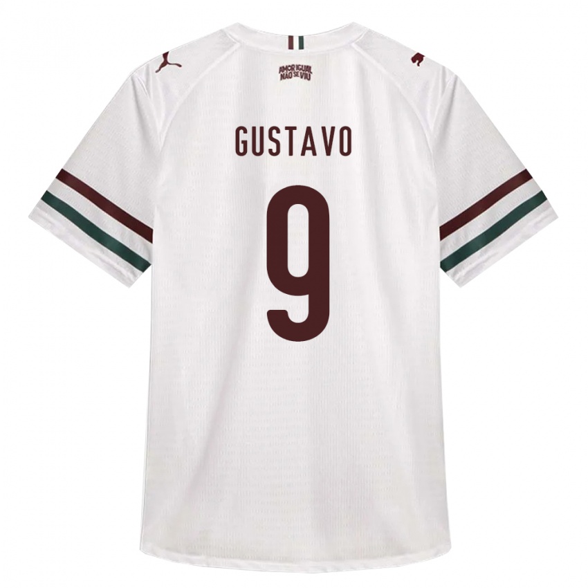 נשים Gustavo #9 לבן ירוק בורדו הרחק ג'רזי 2026/27 חולצה קצרה