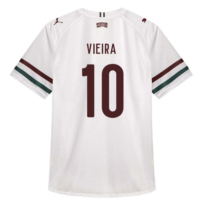 נשים Gabriel Vieira #10 לבן ירוק בורדו הרחק ג'רזי 2026/27 חולצה קצרה