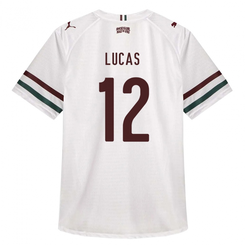 נשים André Lucas #12 לבן ירוק בורדו הרחק ג'רזי 2026/27 חולצה קצרה