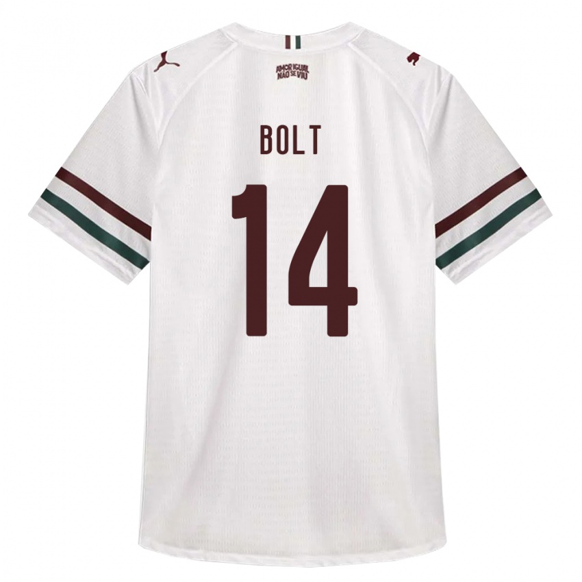נשים Diego Bolt #14 לבן ירוק בורדו הרחק ג'רזי 2026/27 חולצה קצרה