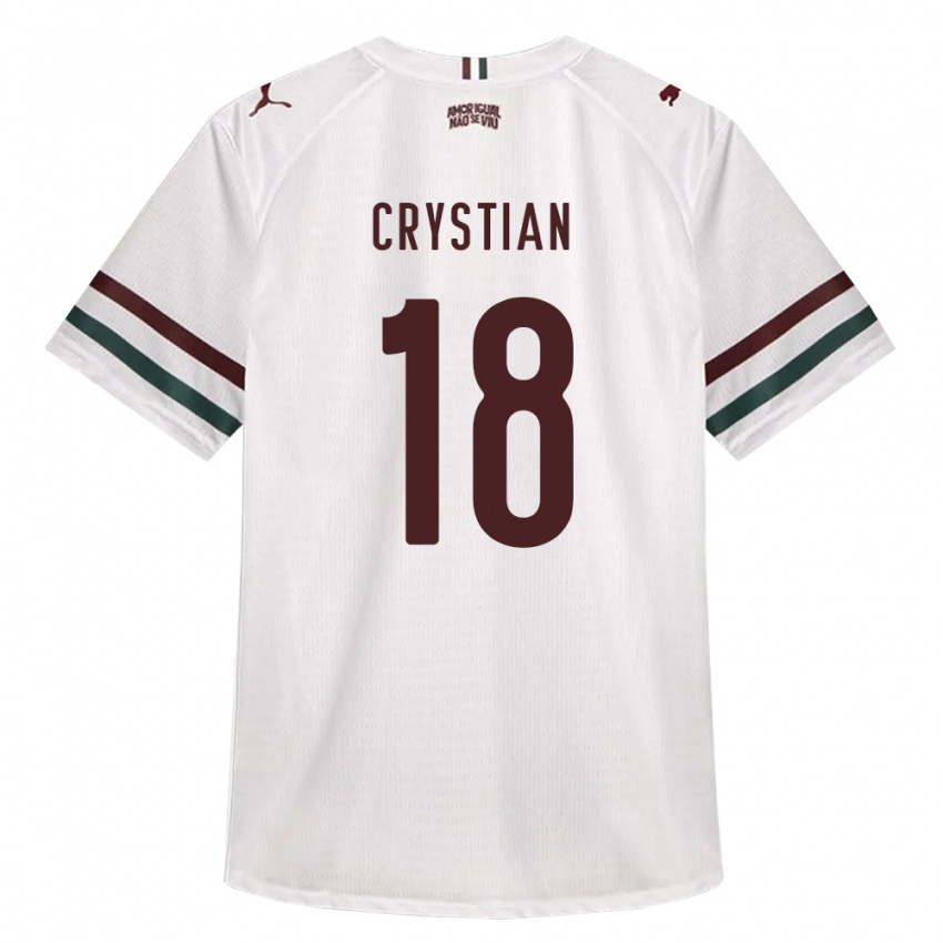 נשים Crystian #18 לבן ירוק בורדו הרחק ג'רזי 2026/27 חולצה קצרה