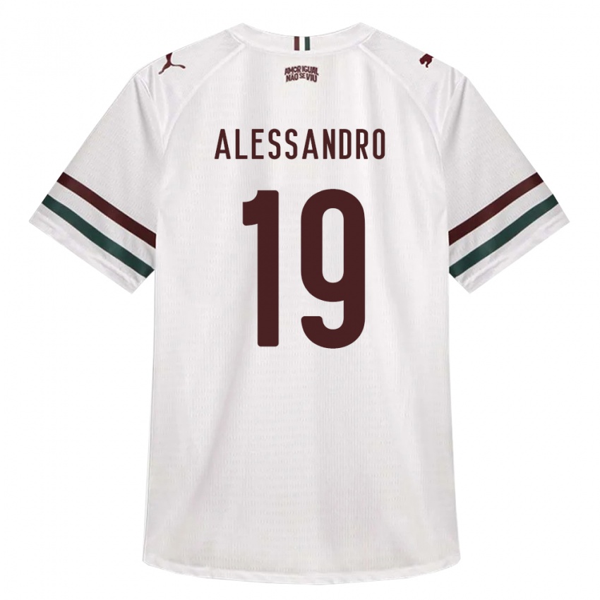 נשים Alessandro #19 לבן ירוק בורדו הרחק ג'רזי 2026/27 חולצה קצרה