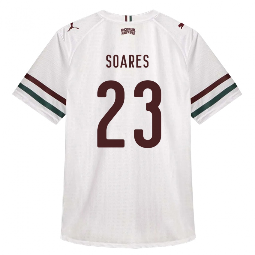 נשים Dani Soares #23 לבן ירוק בורדו הרחק ג'רזי 2026/27 חולצה קצרה
