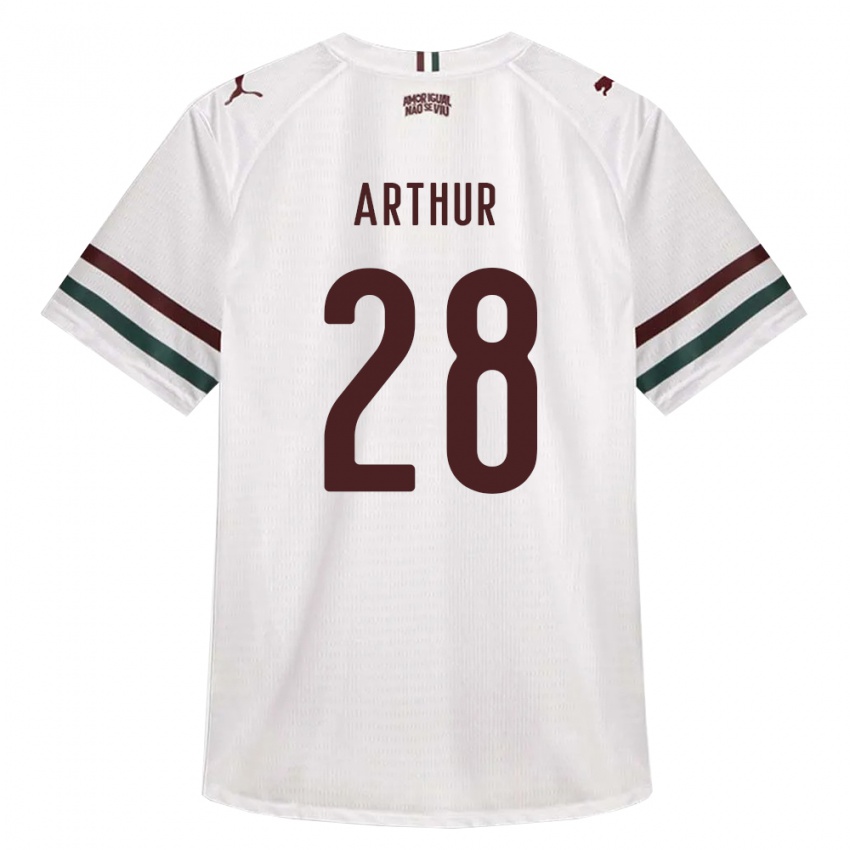 נשים Arthur #28 לבן ירוק בורדו הרחק ג'רזי 2026/27 חולצה קצרה