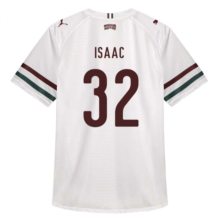 נשים Isaac #32 לבן ירוק בורדו הרחק ג'רזי 2026/27 חולצה קצרה