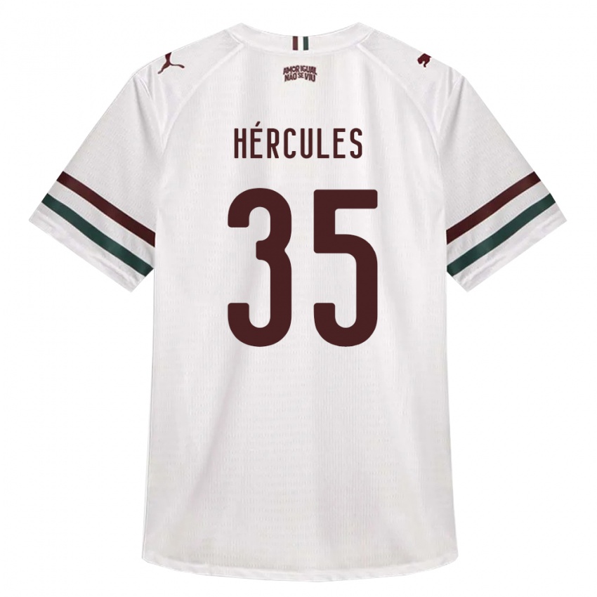 נשים Hércules #35 לבן ירוק בורדו הרחק ג'רזי 2026/27 חולצה קצרה