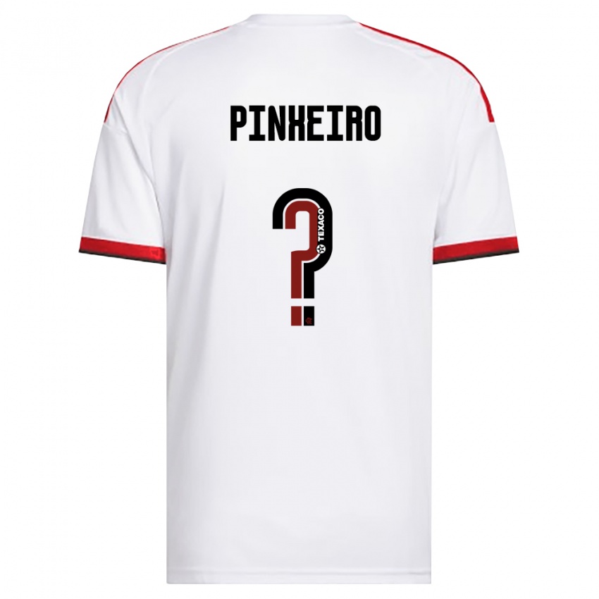 נשים Enzo Pinheiro #0 לבן אדום שחור הרחק ג'רזי 2026/27 חולצה קצרה