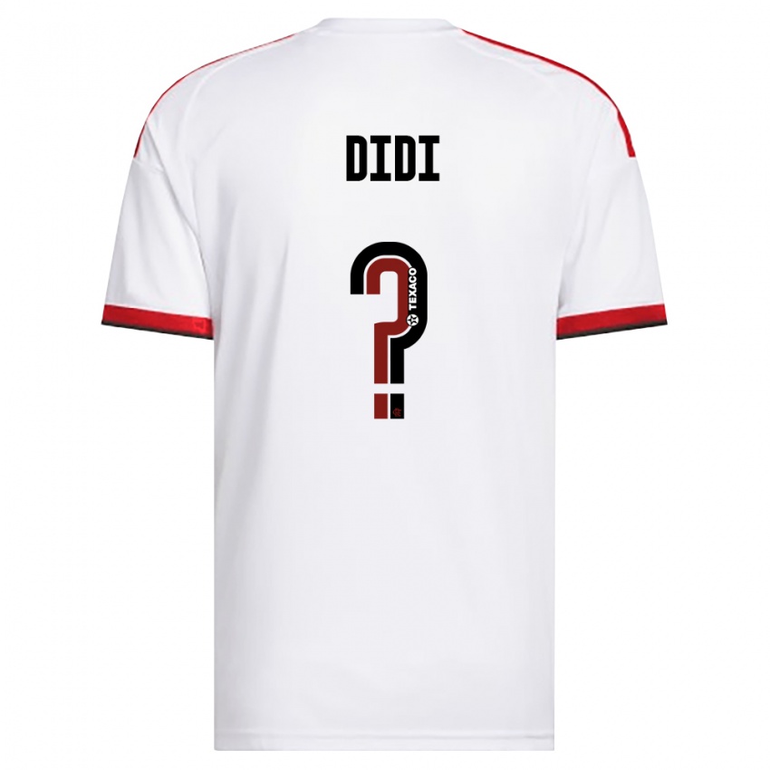 נשים Didi #0 לבן אדום שחור הרחק ג'רזי 2026/27 חולצה קצרה