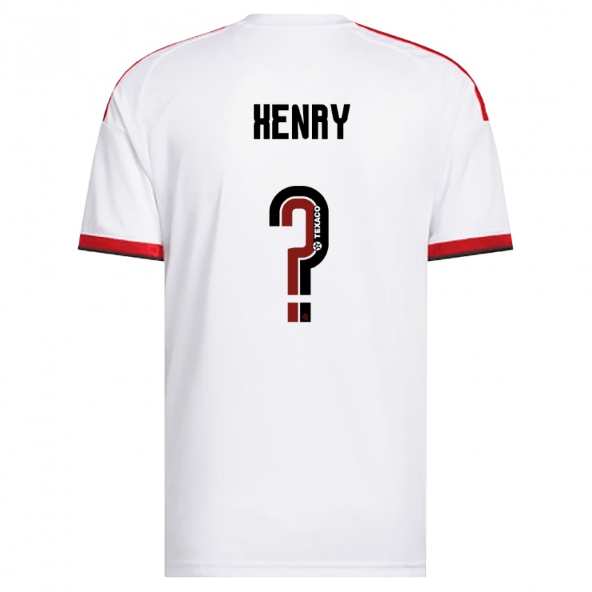 נשים Henry #0 לבן אדום שחור הרחק ג'רזי 2026/27 חולצה קצרה