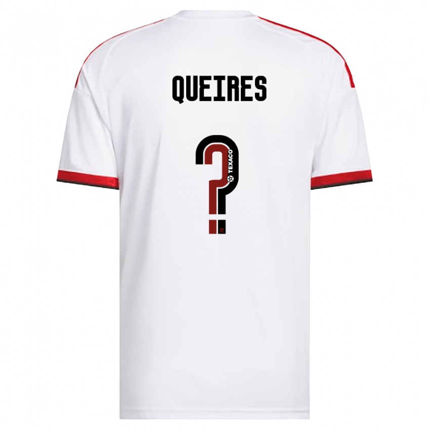 נשים Daniel Queires #0 לבן אדום שחור הרחק ג'רזי 2026/27 חולצה קצרה